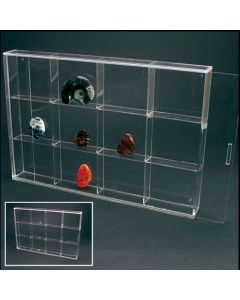 Display Case 350 x 240 x 45 mm. with 12 compartments