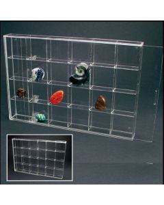 Display Case 350 x 240 x 45 mm. with 24 compartments
