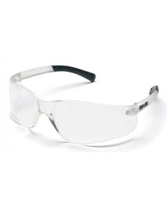 Safety glasses with flexible temples and universal fit