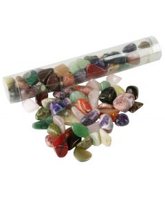 Tube with Tumbled Stones Mix - S