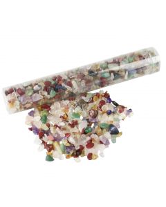 Tube with Tumbled Stones Mix - Split