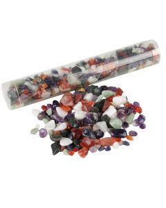 Tube with Tumbled Stones Mix - XS