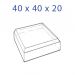 Acrylic Glass Base 40 x 40 x 20 mm. with Beveled Sides 66104 thumb 0